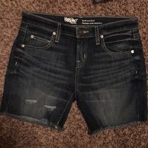 Jean boyfriend shorts